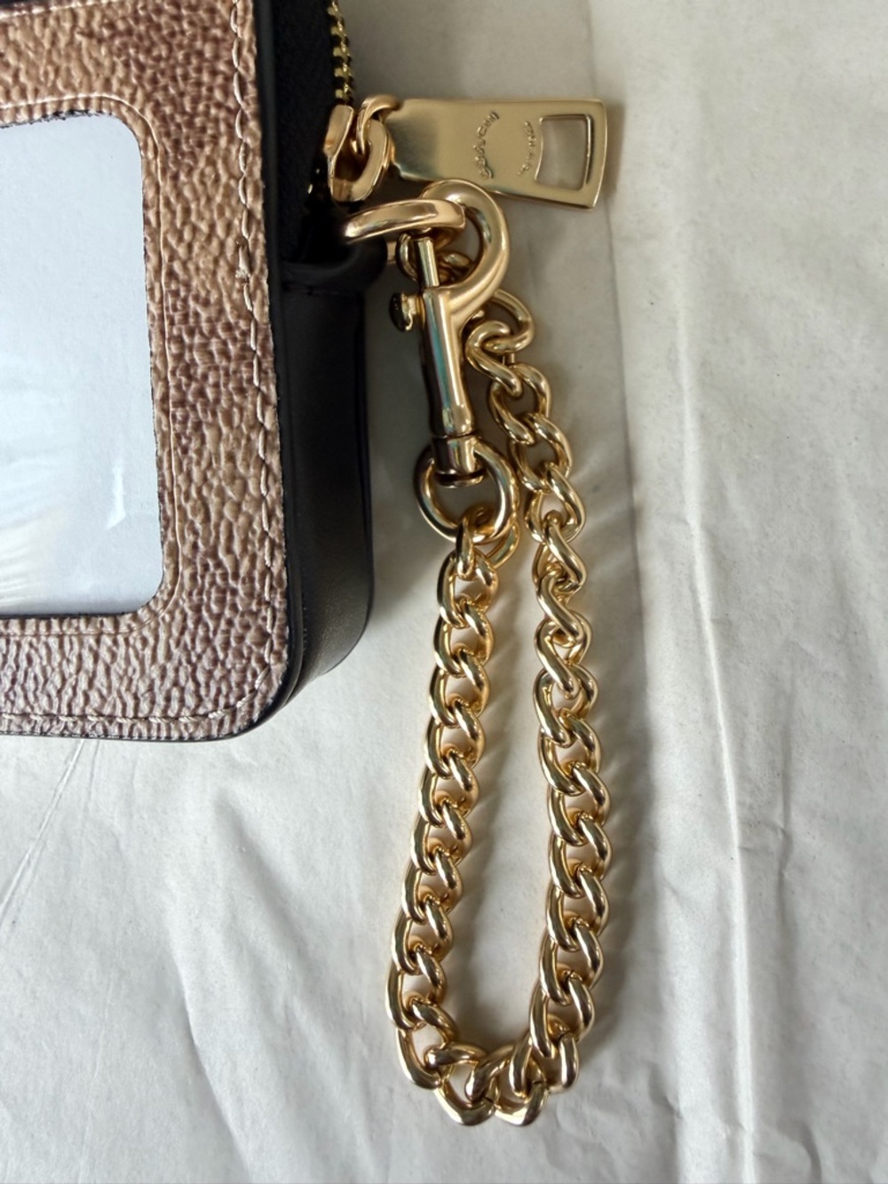 NWT-Coach Zip Card Case In Signature Canvas - Picture 7 of 11